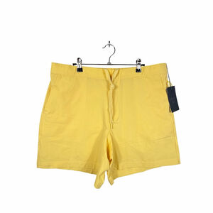 VRST Men’s 6” Resort Short Yellow Seersucker Moisture Wicking Size XL